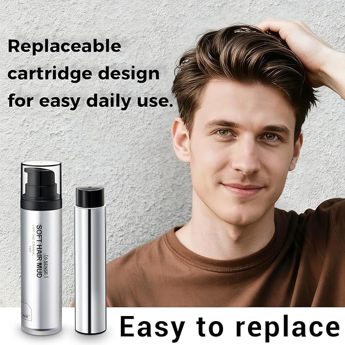 Pomade For Men, Fragrant Strong Hold Hair Clay, Natural Nourishing Hair Wax - Image 3