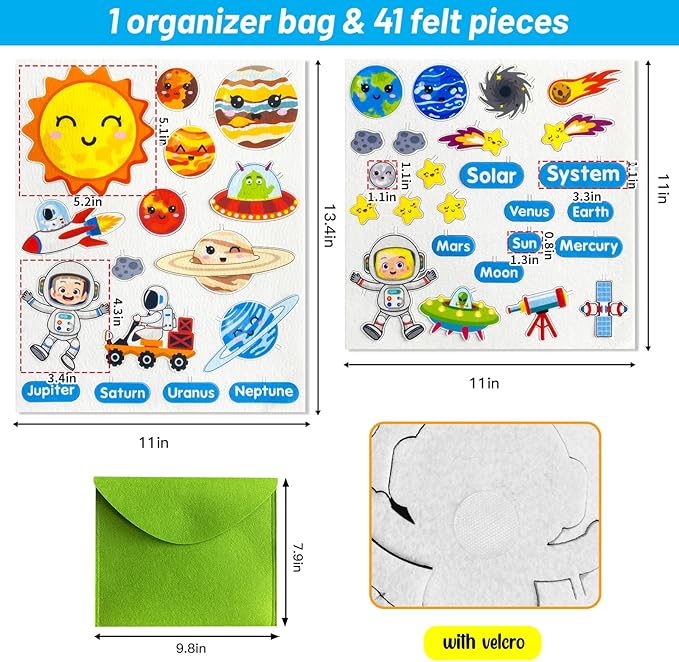 PENGFULL Felt Flannel Board Story Pieces - Image 2