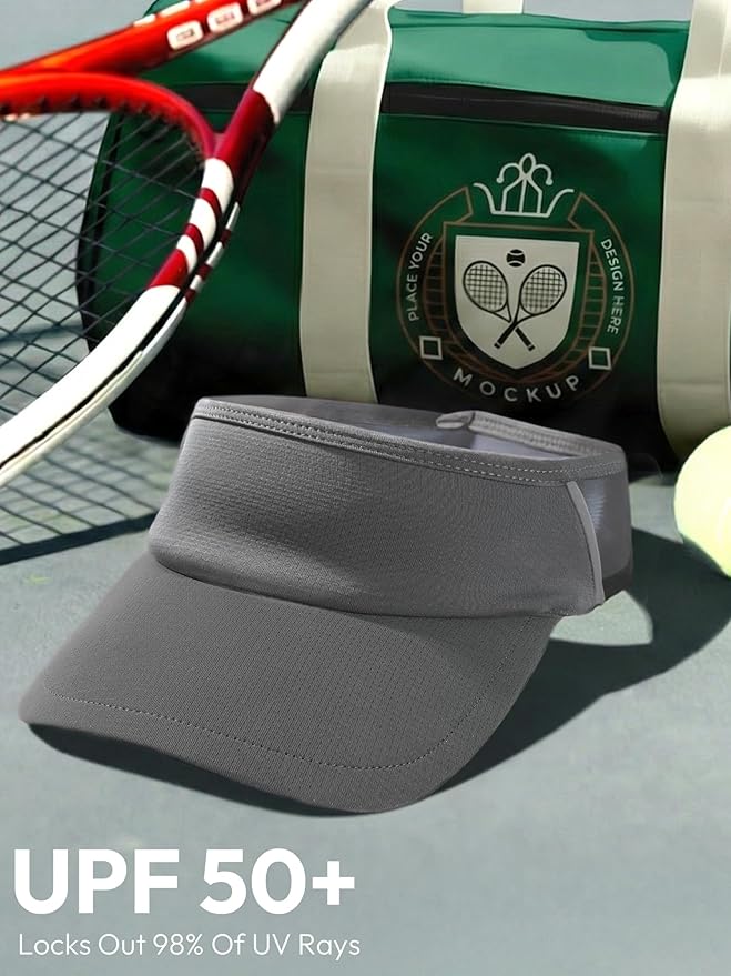 Sun Visor Hat for Women & Men UV Protection Lightweight Foldable Summer Sports for Running Tennis Golf Pickleball