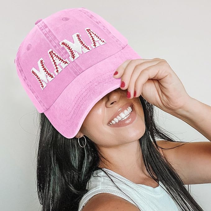 Mama Trucker Hat Mothers Day Birthday Gifts for Mother Mom Mama Embroidered Adjustable Washable Baseball Cap