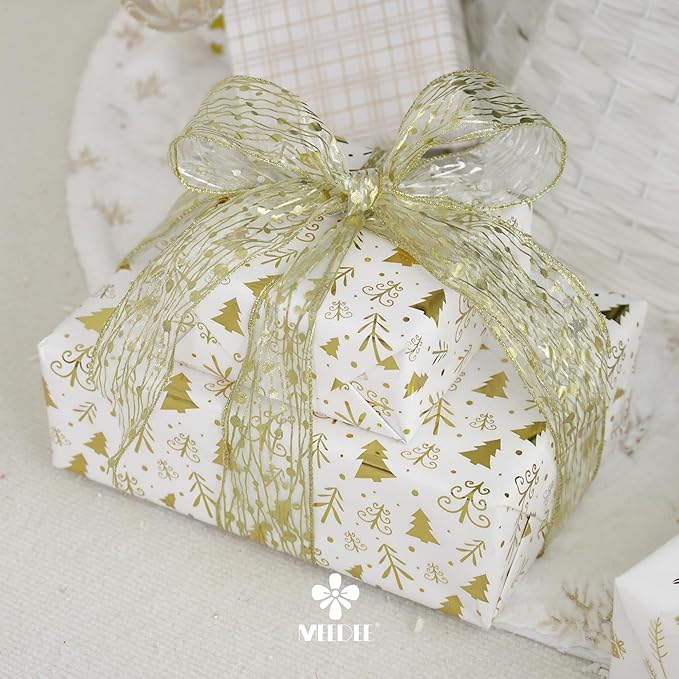 MEEDEE Gold Wired Ribbon - Image 6
