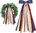 Large Blue Buffalo Plaid Ribbons Bow by Unknown