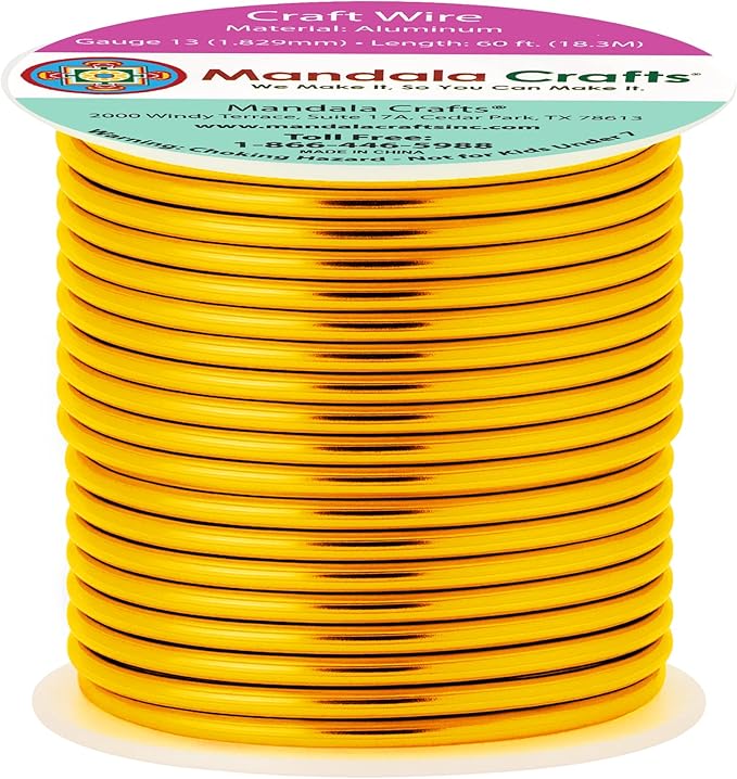 Mandala Crafts 13 Gauge Anodized Aluminum Craft Wire by MandalaCrafts