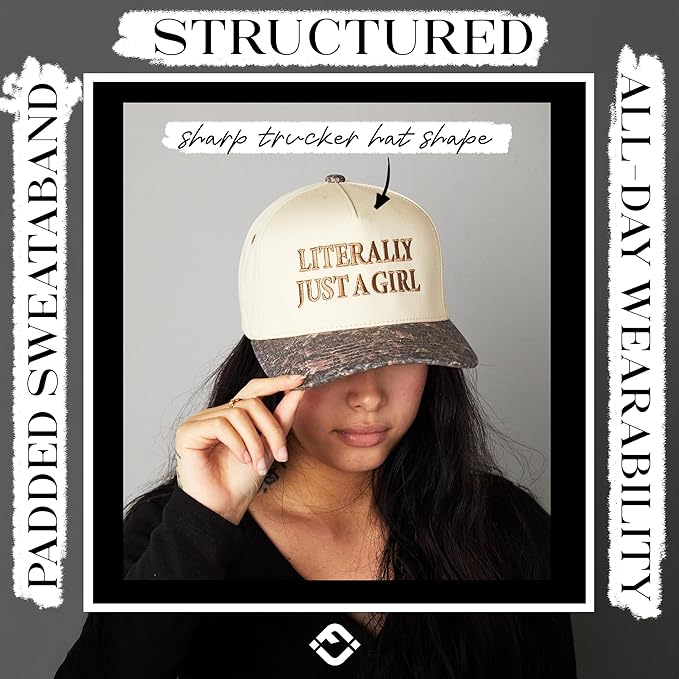 Funky Junque Trucker Hat Women Men 2-Tone Baseball Cap – Vintage Western Style Embroidered Snapback, Premium Cotton Blend