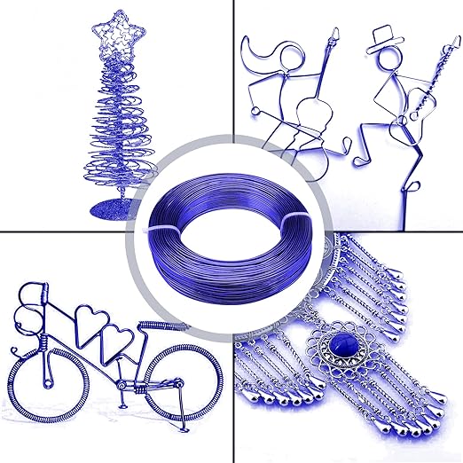 3mm Aluminum Craft Wire, 50 Feet 9 Gauge Bendable Anodized Metal Wire - Image 7