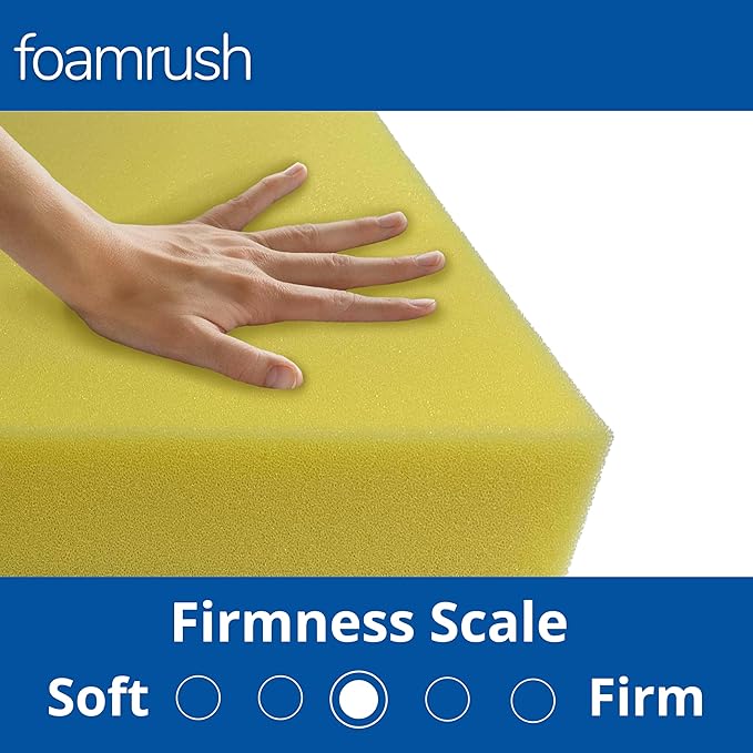FoamRush 11" x 24" x 24" Water-Resistant Dry Fast Outdoor Upholstery Foam Sheet - Image 4