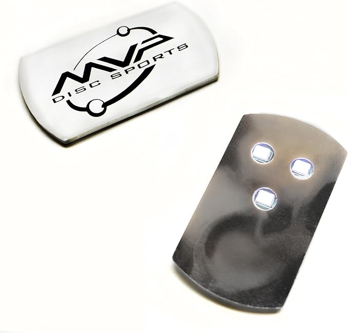 MVP Disc Golf Flat LED Tri-lite Disc Golf Lights (Pack of 10) (White)