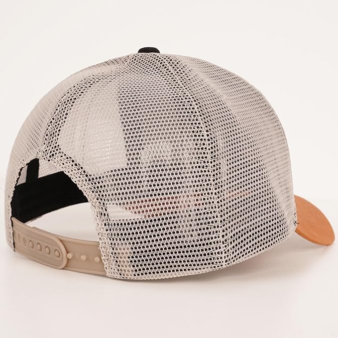 American Flag Trucker Hat - Snapback Hats for Men Women Baseball Cap - Breathable Mesh & Adjustable Fit for Casual Wear
