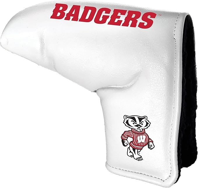 Team Golf NCAA Tour Blade Putter Cover (White), Fits Most Blade Putters, Scotty Cameron, Taylormade, Odyssey, Titleist, Ping, Callaway