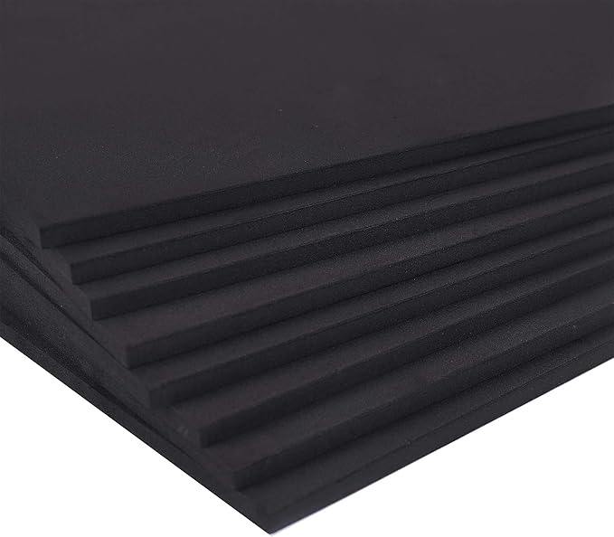 24 Ct Sheets Black EVA Cosplay Foam in 9” x 12’’ Sheets; High Density Thick - Image 5