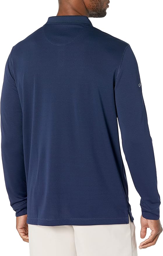 Callaway Men’s Long Sleeve Core Performance Polo, Opti-Dri Technology, Sun Protection, Golf Polo Shirts for Men