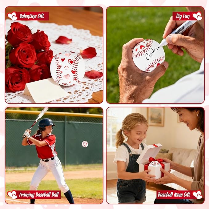 Baseballs PVC 9in Practice Baseball for Training Hitting Lifestyle Decor Ideal Personalized Inspired Gifts for Players Coaches Moms