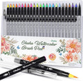 Professional Watercolor Brush Markers Pen 24 Colors of Ohuhu, Water Based by Ohuhu