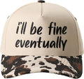 MIRMARU Two-Tone Vintage Canvas Trucker Hats for Men & Women, Adjustable Size Baseball Caps with Trendy Embroidered Design