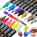 AROIC Paint Pens Paint Markers, 16 colors Oil-Based Waterproof Painting Marker by AROIC