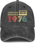 50th Birthday Gifts for Men Women 1976 Hats Vintage 1976 Baseball Cap for 50 Year Old Birthday Gifts for Fathers Mothers Day