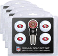 Team Golf NFL Regulation Size Golf Balls (4 Count) & Divot Tool with Removable Double-Sided Magnetic Marker
