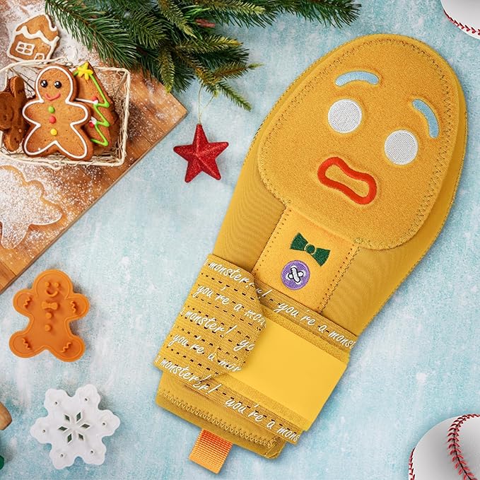 Baseball Sliding Mitt - Sliding Mitt for Youth - Drippy Drip Accessory Gingerbread Man, Coco, Scary HaHa - Softball