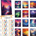 Zhanmai 12 Pack Pre Drawn Canvas by Zhanmai