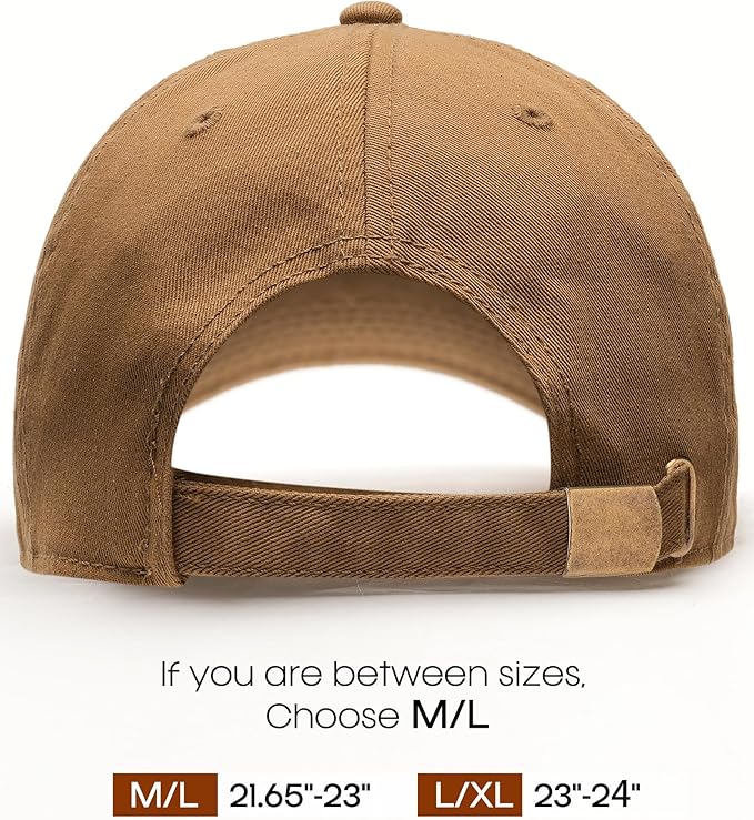 FURTALK Unisex Vintage Washed Unstructured Baseball Cap Washed Cotton Adjustable Dad Hat