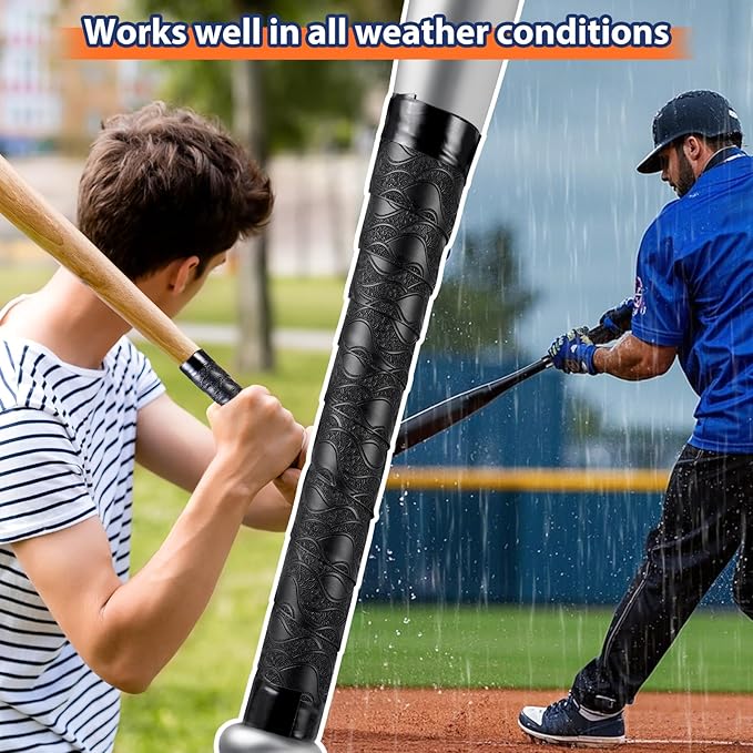 Baseball Bat Grip Tapes 1.5mm Precut and Full Adhesive Softball Grip Tape,Non-Slip Baseball Bat Wrap Tape Religious Cricket Batting Tape Replacement