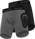 Runhit Boys Cup Underwear for Baseball Football, Youth Compression Shorts with Soft Protective Athletic Cup Boxer Brief