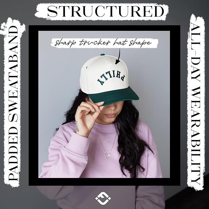 Funky Junque Trucker Hat Women Men 2-Tone Baseball Cap – Vintage Western Style Embroidered Snapback, Premium Cotton Blend