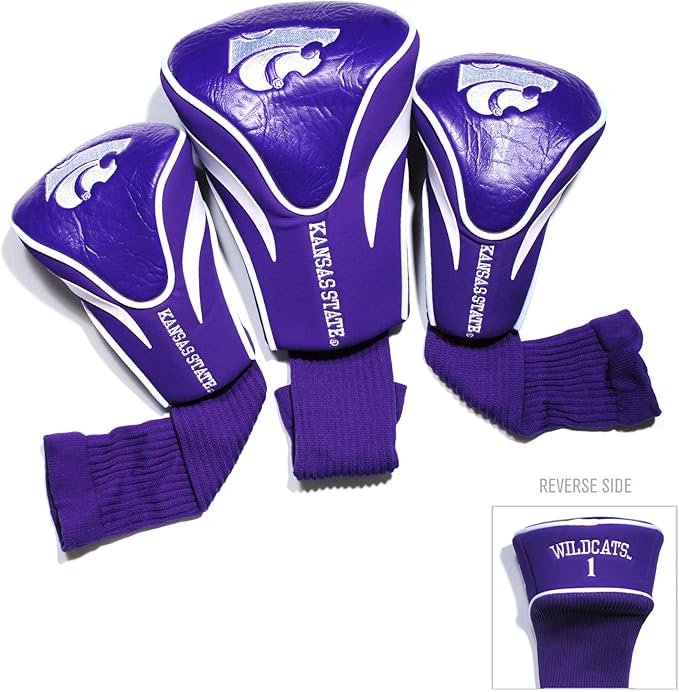 Team Golf NCAA Florida Gators Contour Golf Club Headcovers (3 Count) Numbered 1, 3, & X, Fits Oversized Drivers, Utility, Rescue & Fairway Clubs, Velour Lined for Extra Club Protection