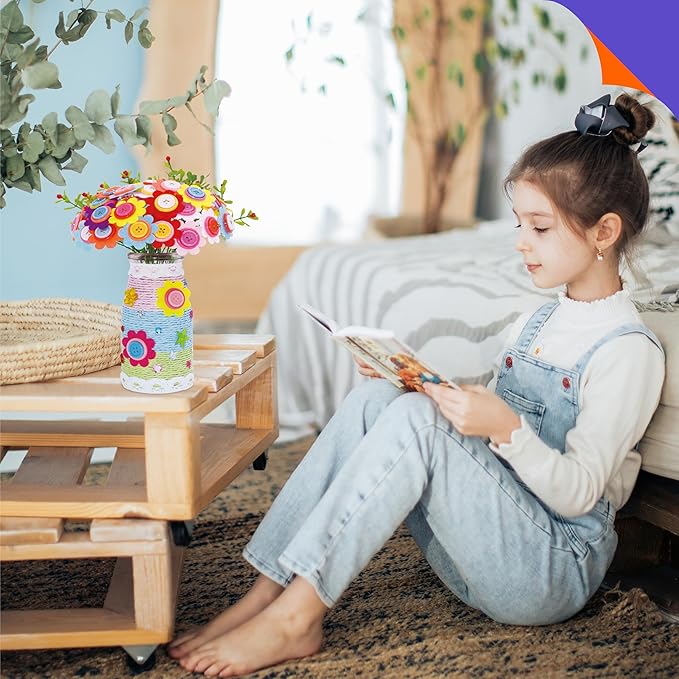 SpriteGru Flower Craft Kit for Kids, Make Your Own Flower Bouquet - Image 6