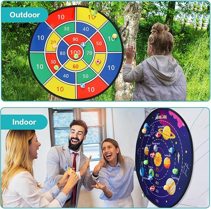 BooTaa 29" Large Dart Board for Kids, Kids Dart Board - Image 3
