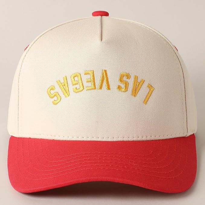 MIRMARU Two-Tone Vintage Canvas Trucker Hats for Men & Women, Adjustable Size Baseball Caps with Trendy Embroidered Design