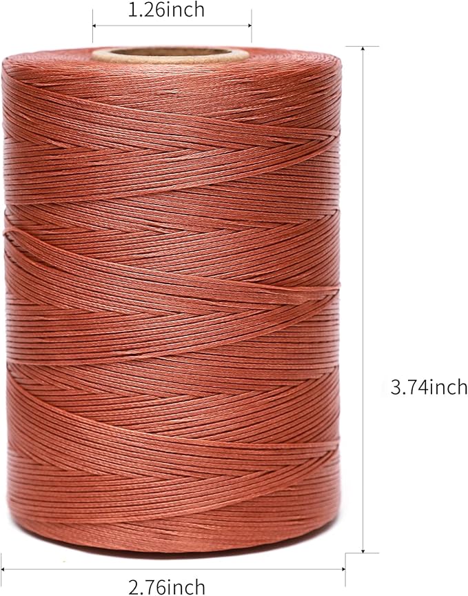 Waxed Thread, 852Yards 150D 0.8mm Flat Polyester Wax Thread - Image 2