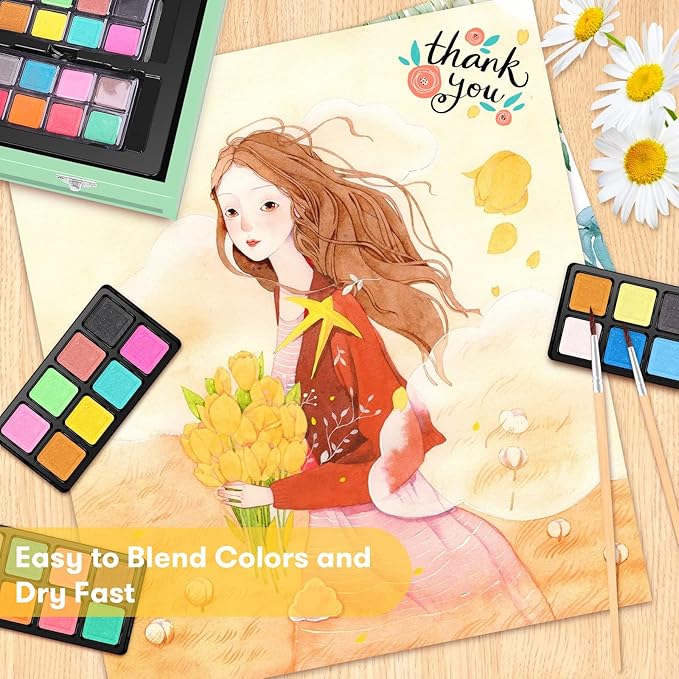 iBayam Art Supplies, 2 Sketch Pads, Creative Gift Box - Image 5