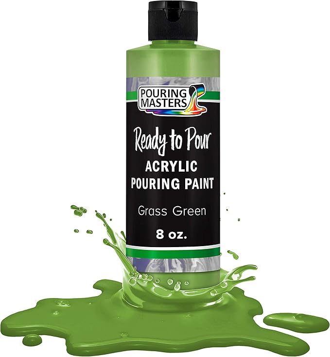 POURING MASTERS Grass Green Acrylic Ready to Pour Pouring Paint by Pouring+Masters