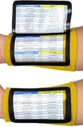 Sports Unlimited Adult Triple Wrist Coach, Football Wristbands for Plays, Baseball Wristbands, QB Arm Bands