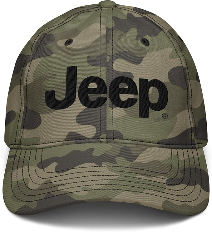 Jeep Wordmark Logo (Black) Adjustable Baseball Hat