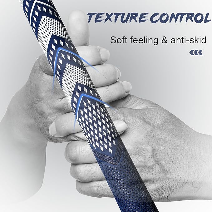 Geoleap Golf Grips Set of 13- Soft Reduce Taper Design Provides High Traction and Performance,13 Golf Club Grips with 15 Tapes or with All Repair Kits for Choice.