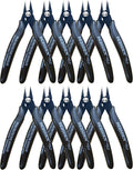 170 Wire Cutters, 10 Pack, Flush Cut Pliers 5 Inch, BOOSDEN Micro Wire Cutters by BOOSDENMakingYourLifeEeasier