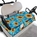 Golf Cart Seat Covers, Universal Golf Cart Seat Towel Blanket with 4 Front Pockets & Nonskid Bottom Fits for Club Car 2 Person Seats Golf Carts