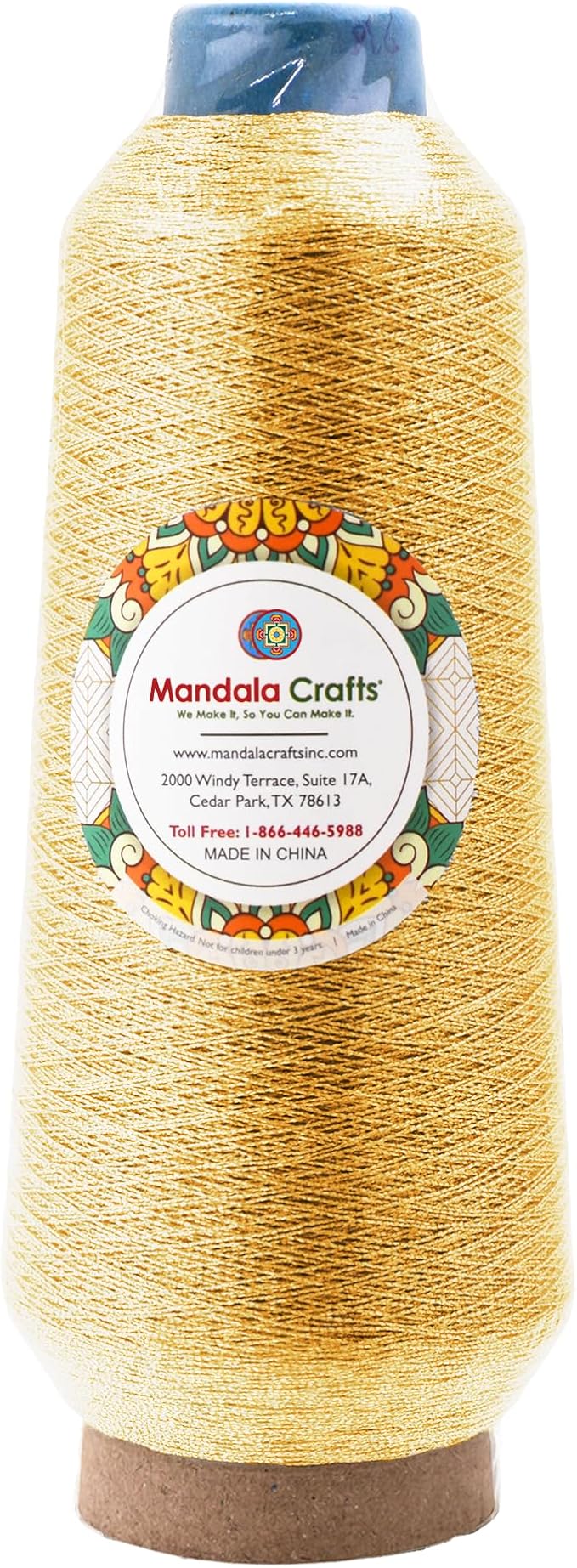 Mandala Crafts 4 Pack of Serger Threads Cones Spools - Image 3