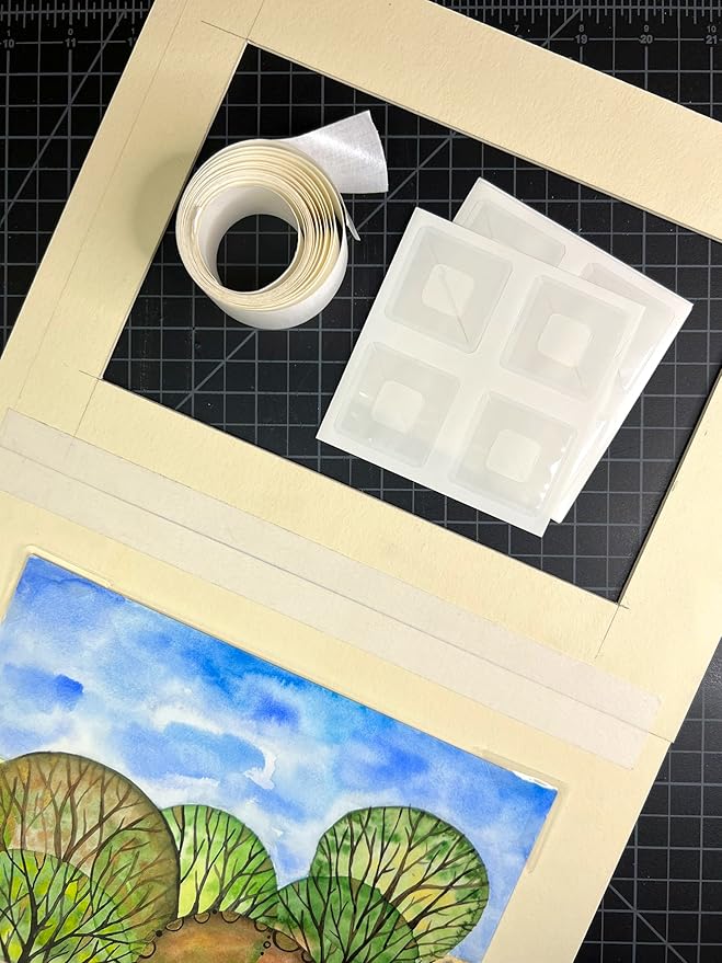 Lineco, Self-Adhesive Polypropylene Mounting Corners, 1.25 inch Full View - Image 3