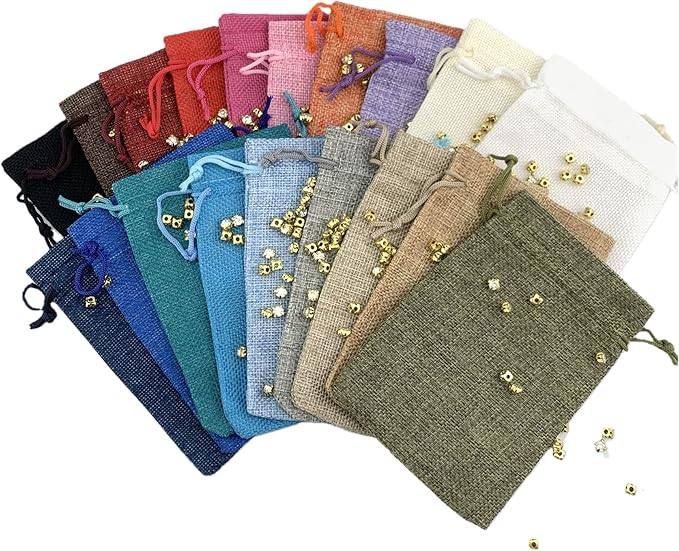 Palmhomee Pack of 20 Burlap Gift Bags - Image 5