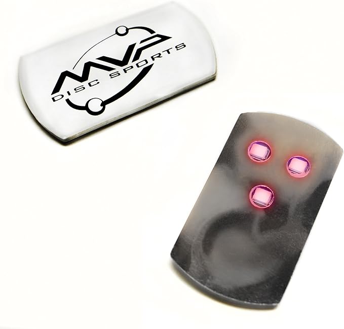 MVP Disc Golf Flat LED Tri-lite Disc Golf Lights (Pack of 10) (Red)