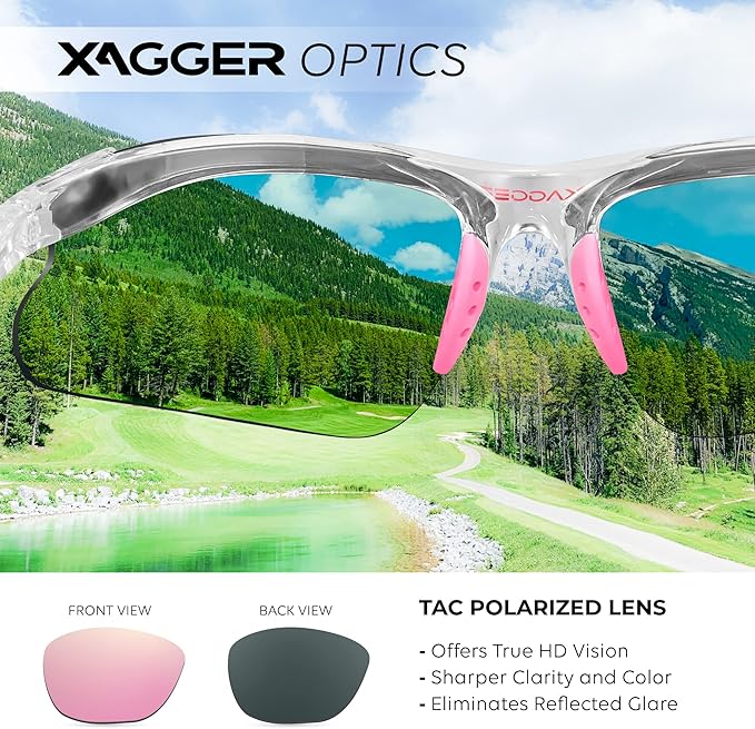 Xagger Kids Youth Polarized Sports Sunglasses for Boys Girls Baseball Softball Glasses TR90 Frame
