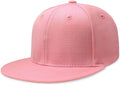 CHOK.LIDS Flat Bill Visor Classic Snapback Hat Blank Adjustable Brim High Top End Trendy Color Style Plain Tone Baseball Cap
