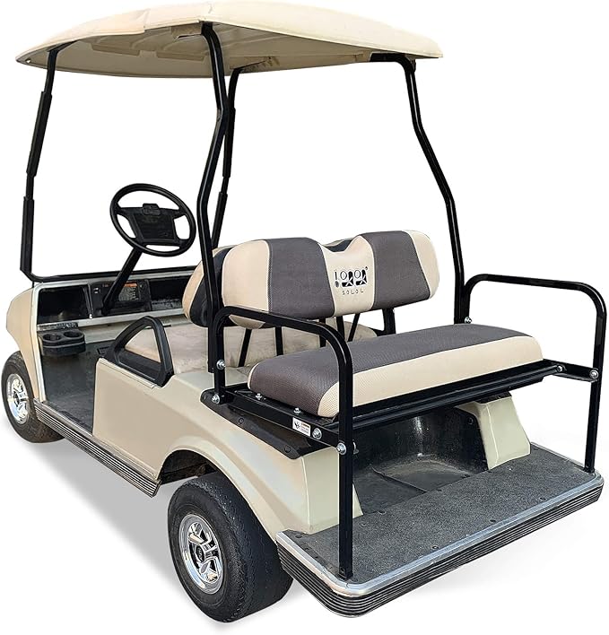10L0L Universal Golf Cart Rear Seat Cover Dress UP Older Golf Cart Durable Breathable Material Fit Like a Glove for Yamaha EZGO and Club Car, Easy to Install