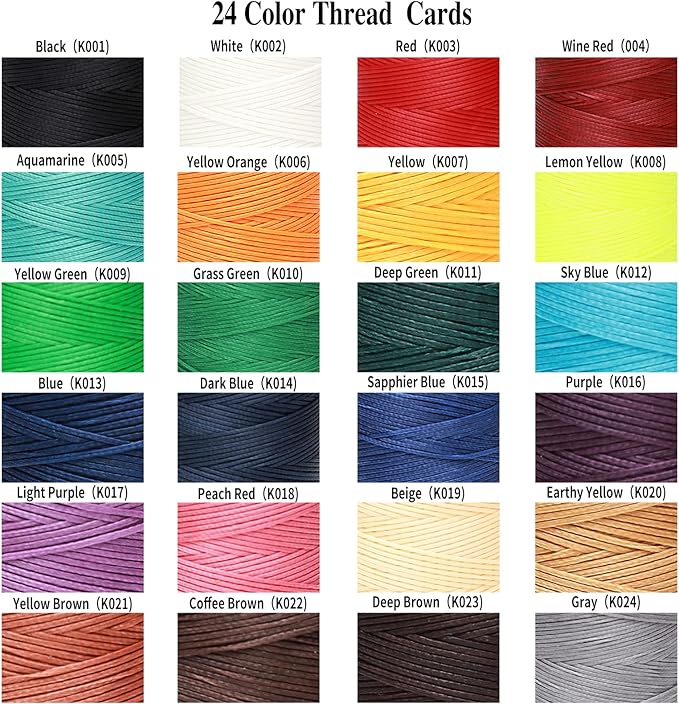 Waxed Thread, 852Yds 150D 0.8mm Flat Polyester Wax Thread - Image 4