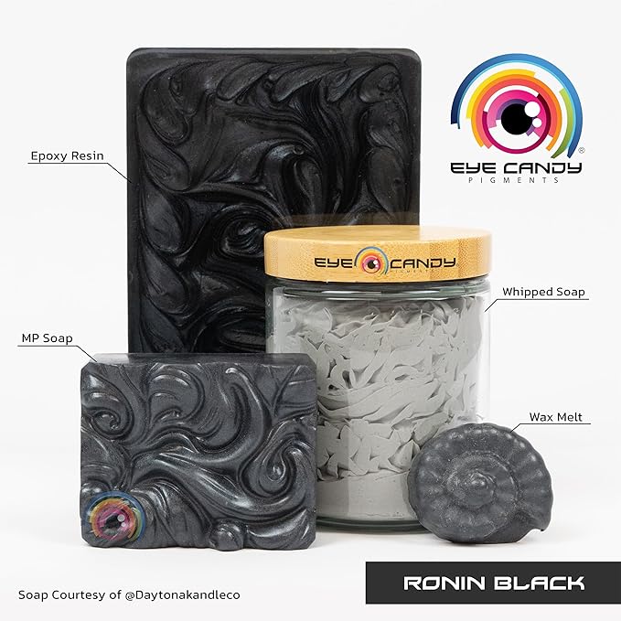 Eye Candy Pigments Premium Black Mica Powder - Image 2
