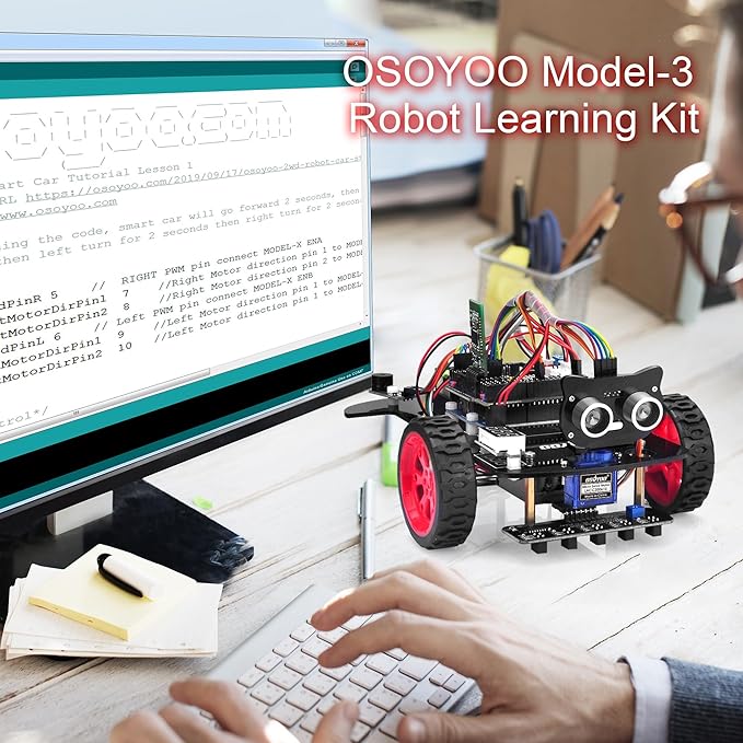 OSOYOO Smart Robot Car kit for Arduino to Learn Programming and Get Hands on - Image 5