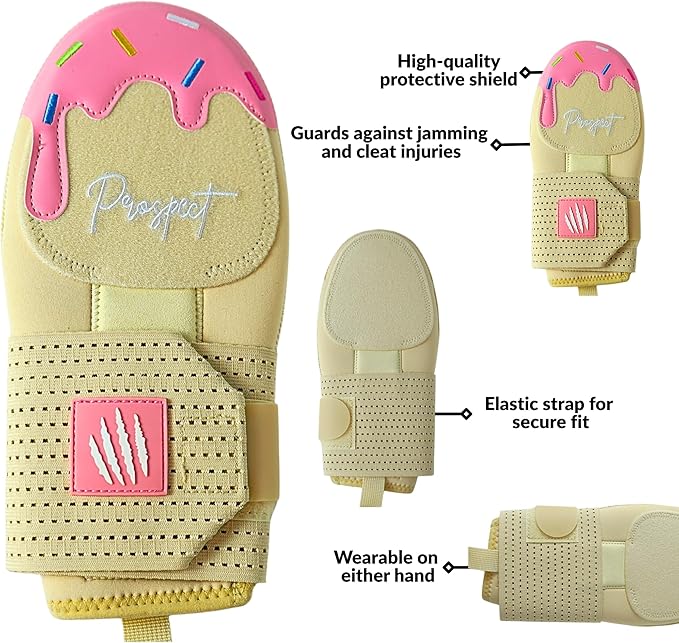Baseball Sliding Mitt - Youth and Adult Sizes - Drippy Accessory Gingerbread Man, Ice Cream, Miami Color, Left & Right Hands, Hand and Wrist Protection